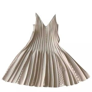 Chanel Pale Pink Knit Dress w/ Buttons